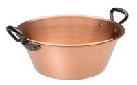 BAUMALU Jam bowl 26 cm koper 12/10 handgrepen gietijzer - thumbnail