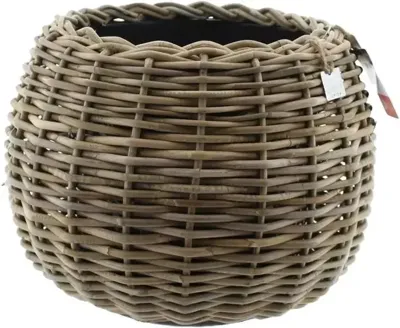 Plantenmand Drypot Tina Rotan Grijs Ø45cm