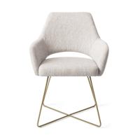 Jesper Home Eetkamerstoel 'Yanai' Cross Gold, kleur Pigeon - thumbnail
