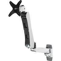 SpeaKa Professional SP-1624868 SuperFlex Monitor-wandbeugel 1-voudig 25,4 cm (10) - 76,2 cm (30) Zilver-zwart In hoogte verstelbaar, Kantelbaar, Zwenkbaar, - thumbnail