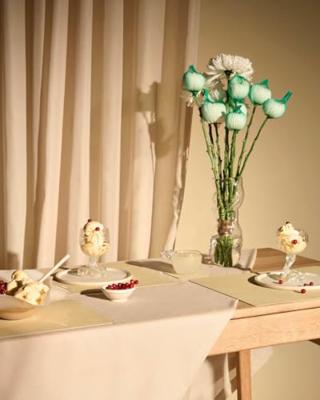 LIND DNA - Dinner Mat Square - Placemat 35x45cm Nupo Lemon Sorbet LIND DNA - Dinner Mat Square - Placemat 35x45cm Nupo Lemon Sorbet