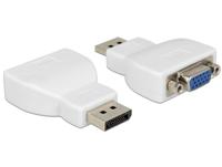 Delock 65568 DisplayPort / VGA Adapter [1x DisplayPort stekker - 1x D-sub stekker 15-polig] Wit - thumbnail