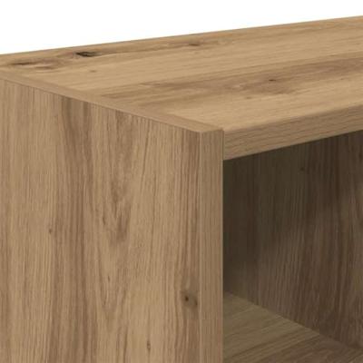 VidaXL Schoenenrekken 2 st stapelbaar 89,5x30x40 cm artisanaal eiken