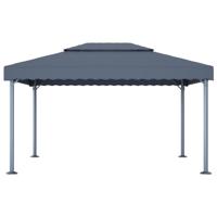 Prieel 400x300 cm aluminium antraciet - thumbnail
