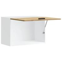 Keukenwandkast Porto bewerkt hout artisanaal eikenkleur - thumbnail