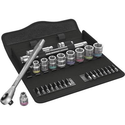 Wera zyklop metal-knarrens.8100 sb7 3/8" gereedschapsset ( 28-delig )