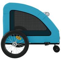 Hondenfietstrailer oxford stof en ijzer blauw - thumbnail