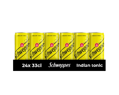 Schweppes indian tonic blik (24x33cl)