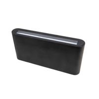 Wandlamp Palencia black double up down dimmable 2700K warm licht 12.9W 2 x 500 lumen binnen buiten - thumbnail