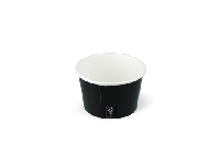 IJsbeker 120ml Ø78mm 4oz karton zwart - thumbnail