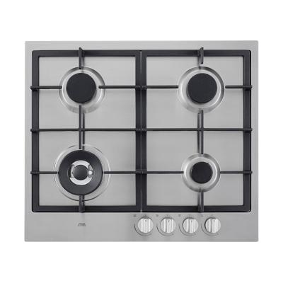 Etna KG959RVSA inbouw gaskookplaat met wokbrander en gietijzeren pannendragers Etna KG959RVSA inbouw gaskookplaat met wokbrander en gietijzeren pannendragers