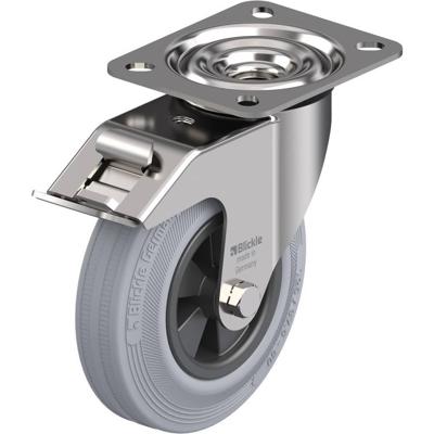 Blickle LEX-VPP 125G-FI-SG Zwenkwiel met rem Wieldiameter: 125 mm Draagvermogen (max.): 100 kg 1 stuk(s)