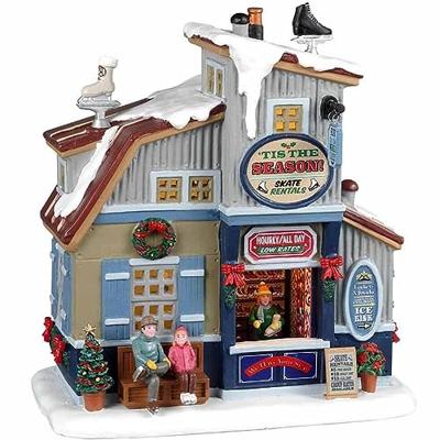 Tis The Season Skate Rentals battery operated Led Kerst LEMAX - Lemax Tis The Season Skate Rentals battery operated Led Kerst LEMAX - Lemax