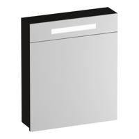 Brauer Promise Spiegelkast - 60 cm - met Verlichting - 1 Rechtsdraaiende Spiegeldeur - Timber Black - thumbnail