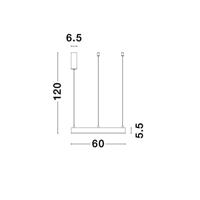 Lyora HanglampMotif zwart Ø 60cm 3000K - 9190840 - thumbnail