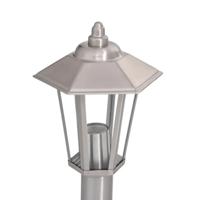 VidaXL Buitenvloerlamp 80 cm roestvrijstaal zilverkleurig - thumbnail