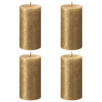 Bolsius stompkaars shimmer 130/68 gold a4 - thumbnail