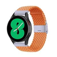 By Qubix - Compatible met Garmin Forerunner 55/245 / 645 - Braided nylon bandje - Oranje - Compatible Garmin bandje - Bandbreedte: 20mm - thumbnail
