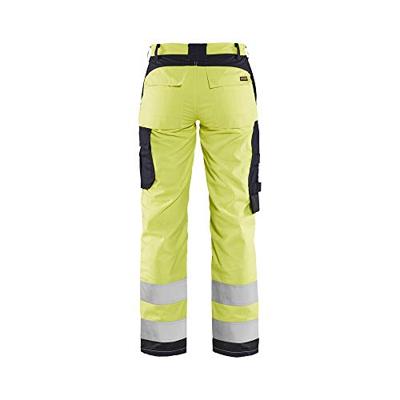 Blåkläder Multinorm Dames Werkbroek Inherent 71891512 | High-Vis Geel/Marineblauw | Maat 46 - 7330509641019