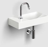 Clou Vale fonteinen keramiek fontein 38x19x7cm kraangat links Wit mat CL/03.02161.01.L - thumbnail