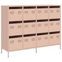 Dressoir 135x39x103,5 cm koudgewalst staal roze - thumbnail