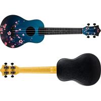 Flight Travel Series TUC Sakura concert ukelele met gigbag - thumbnail