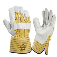 Handschoen1 014W-10 boxleder geel met kap 10cm - thumbnail