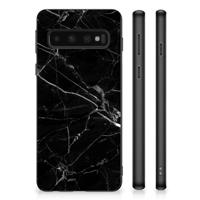 Samsung Galaxy S10 Gripcase Marmer Zwart - Origineel Cadeau Vader - thumbnail