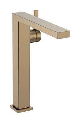 Hansgrohe Tecturis E ééngreeps wastafelkraan 240 Fine CoolStart voor waskommen met afvoerplug, Brushed Bronze Hansgrohe Tecturis E ééngreeps wastafelkraan 240 Fine CoolStart voor waskommen met afvoerplug, Brushed Bronze