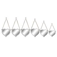 Set spiegels DKD Home Decor Scandi Kristal Wit Polypropyleen (26 x 3 x 26 cm) (2 Stuks) - thumbnail