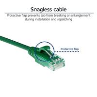ACT DC9710 LSZH U/UTP CAT6 Datacenter Slimline Patchkabel Snagless | RJ45 Connectoren | Groen | 10 meter - thumbnail