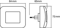 LEDVANCE LUNETTA Hall L 4058075266803 LED-nachtlamp Vierkant LED Warmwit Wit - thumbnail