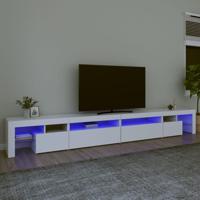 Tv-meubel met LED-verlichting 290x36,5x40 cm wit - thumbnail