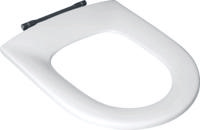 Villeroy & Boch O.novo closetzitting - zonder deksel met doorlopende scharnieren wit 9m636101 - thumbnail