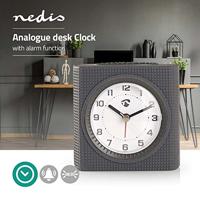 Analoge Bureauklok | Lamp | Grijs - thumbnail
