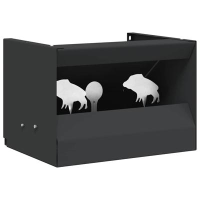 Kogel Trap Box Zwart 29 x 22 x 20 cm Staal