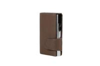 Juscha JU-962105 Pasjeshouder Clicksafe RFID Kunstleer BR/ZI 8 Pasjes Met Opbergvak Voor Muntgeld - thumbnail