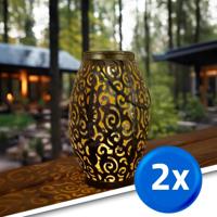 Voordeelset solar led tafellamp agadir 2 stuks op zonne-energie met mooi lichteffect - thumbnail