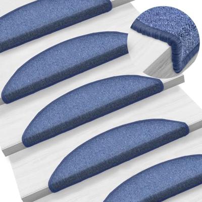 VidaXL Trapmatten 15 st 56x17x3 cm blauw halfrond VidaXL Trapmatten 15 st 56x17x3 cm blauw halfrond