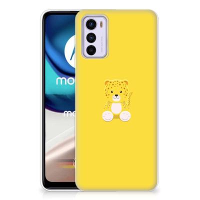Motorola Moto G42 Telefoonhoesje met Naam Baby Leopard Motorola Moto G42 Telefoonhoesje met Naam Baby Leopard