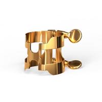 D&apos;Addario Woodwinds HBS1G H-Ligature & Cap voor tenor/baritonsax (grafonite/metalite/hard rubber),Goud - thumbnail