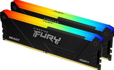 Kingston Technology FURY Beast 32GB 3600MT/s DDR4 CL18 DIMM (Sets van 2) RGB