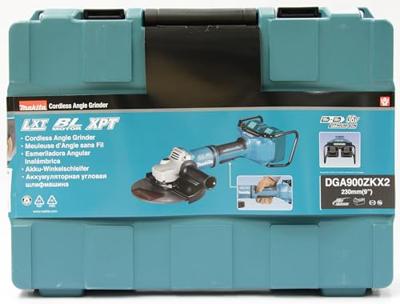Makita DGA900ZKX2 | 2x18V | Haakse Slijper 230mm | Ezynut M14 | zonder accu&apos;s en lader in koffer - DGA900ZKX2 - thumbnail