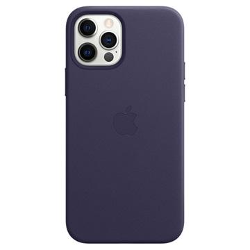 Apple Leather MagSafe Case iPhone 12 Pro Max Deep Violet