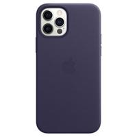 Apple Leather MagSafe Case iPhone 12 Pro Max Deep Violet - thumbnail