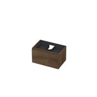 INK - Onderkast 1L met Binnenlade Greeploos Houten Keerlijst Fineer - 700x450x400 Mm - Chocolate Fineer - thumbnail