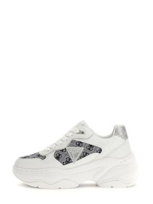 Guess Happy4 Sneakers Dames Wit/Blauw - Maat 37 - Kleur: WitBlauw | Soccerfanshop Guess Happy4 Sneakers Dames Wit/Blauw - Maat 37 - Kleur: WitBlauw | Soccerfanshop