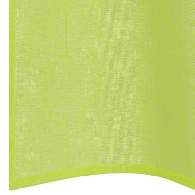 Gordijnen voile met doorvoertules 2 st 140x245 cm appelgroen
