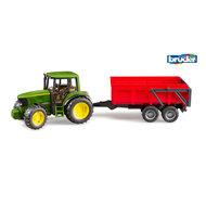 bruder John Deere 6920 met kiepaanhanger modelvoertuig - thumbnail