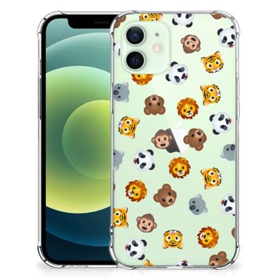Doorzichtige Silicone Hoesje voor iPhone 12 Mini Dieren Emojis Doorzichtige Silicone Hoesje voor iPhone 12 Mini Dieren Emojis